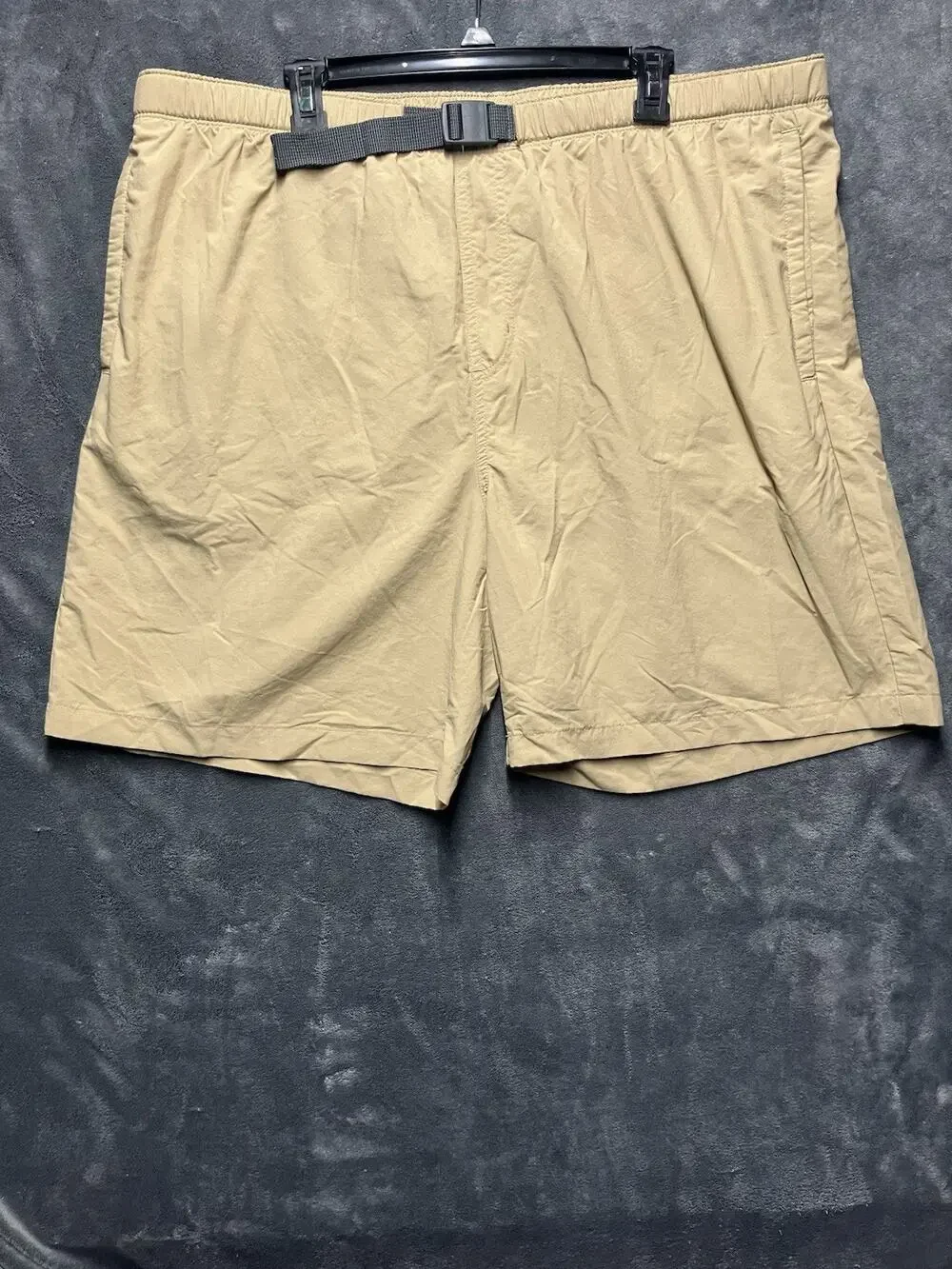 Columbia Khaki Swim Shorts Trunks Mesh Lined Quick Dry Men’s Sz XL Outdoor Hike